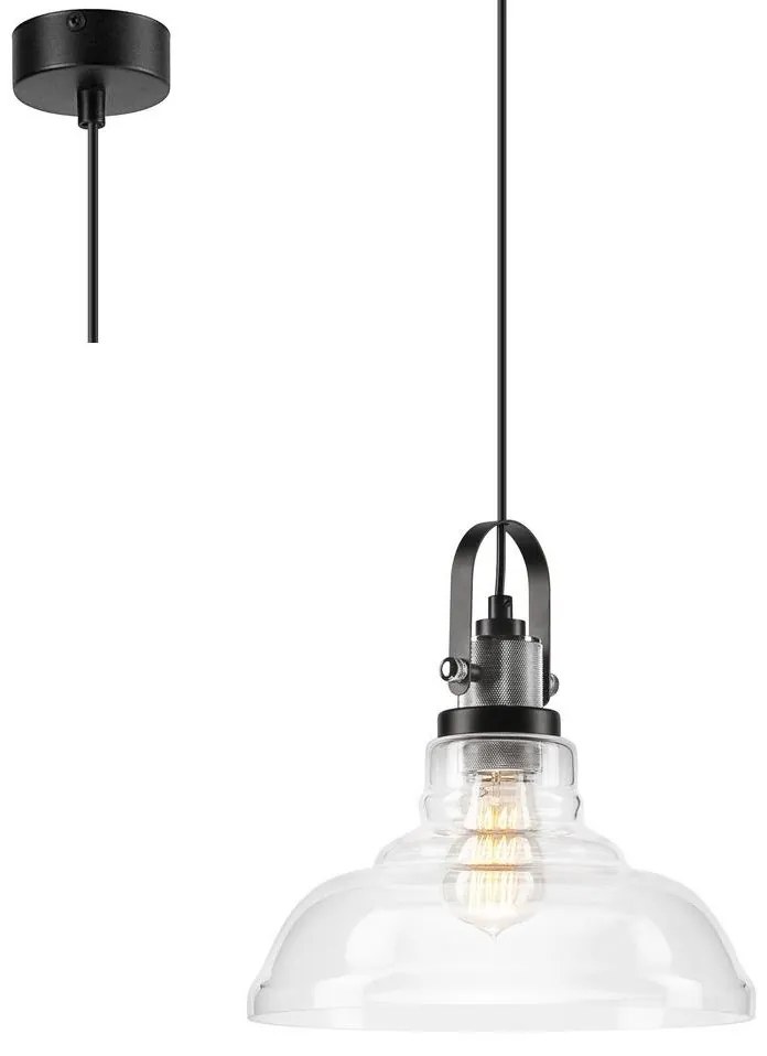 Csillár zsinóron SINGLE 1xE27/60W/230V