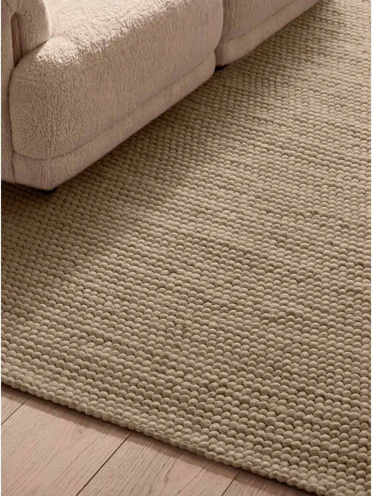 Natúr színű kézi szövésű gyapjú szőnyeg 160x230 cm Richmond Diana – Ted Baker