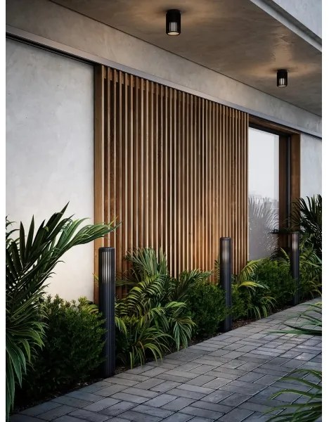 Nordlux - Kültéri lámpa ALUDRA 1xE27/15W/230V IP44 fekete 95,4 cm