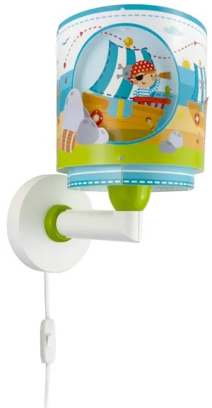 Dalber 60659 - Gyermek fali lámpa PIRATE ISLAND 1xE27/15W/230V