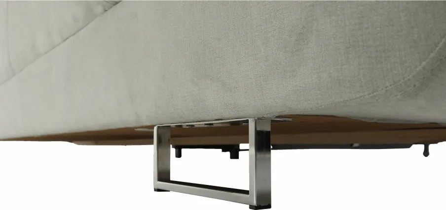 Ülőgarnitúra tárolóhellyel, világosszürke, szövet, balos, BUTON R