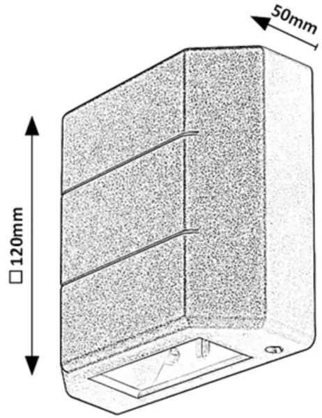 Rabalux 7320 - LED Kültéri fali lámpa LIPPA LED/6W/230V IP54 fehér