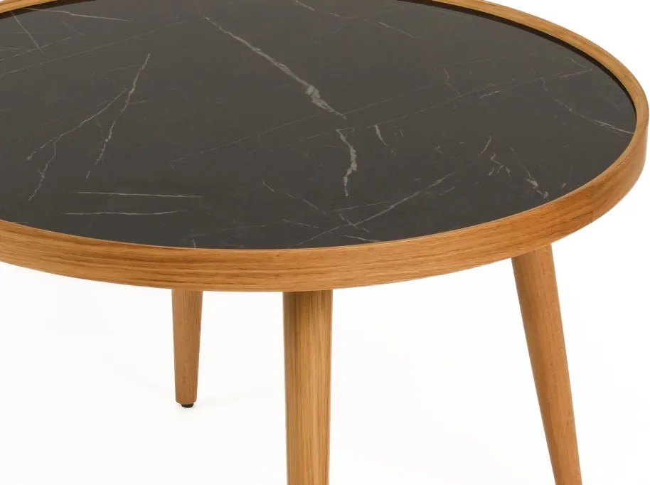 Polen 80 - Oak, Black Marble