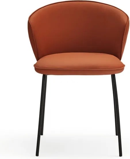 Narancssárga kárpitozott étkezőfotel szett 2 db-os Add – Teulat