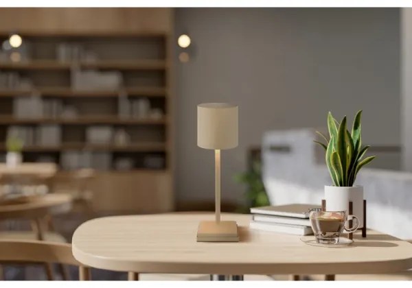 Globo 58487S - LED érintéses, fényerőszabályozható tölthető asztali lámpa DIXON 1,5W/5V 2200 mAh bézs