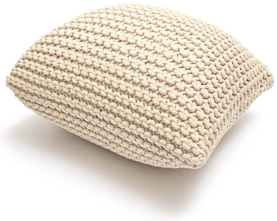 Knit bézs párna és puff - Bonami Essentials