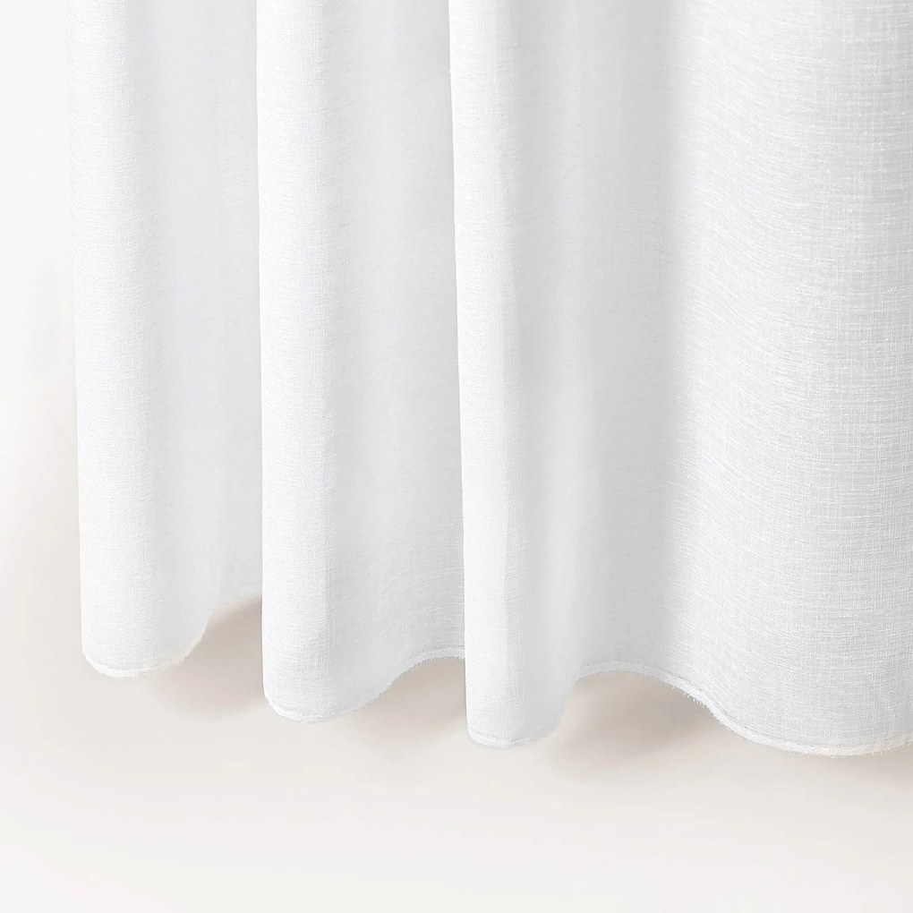 Goldea luxus, fényes függöny - fehér 300 cm