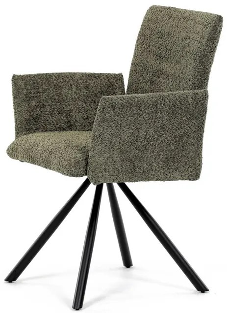 Zöld Bouclé Étkezőszék. DCH-W1117 GRN2