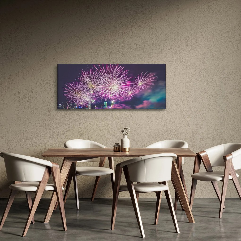Tűzijáték képe (120x50 cm)