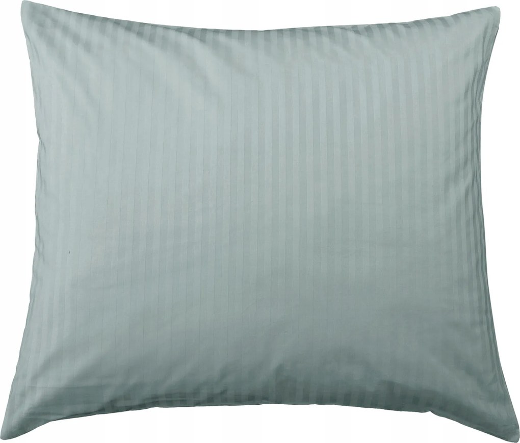 Damaszt pamut-szatén párnahuzat 70x80 zsálya