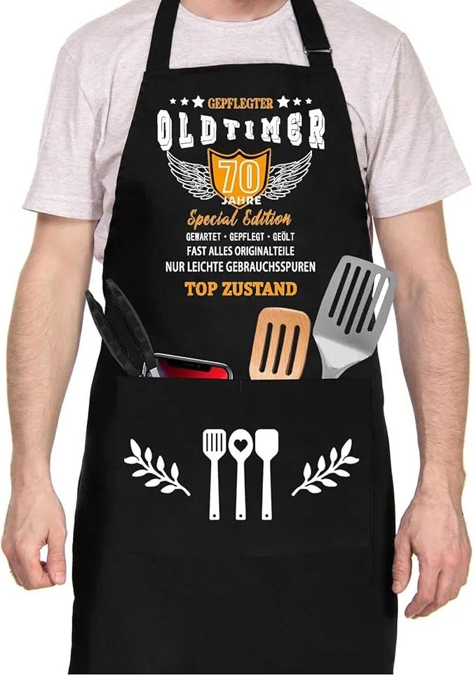 Ajándékok férfiaknak 70. születésnapra kötény