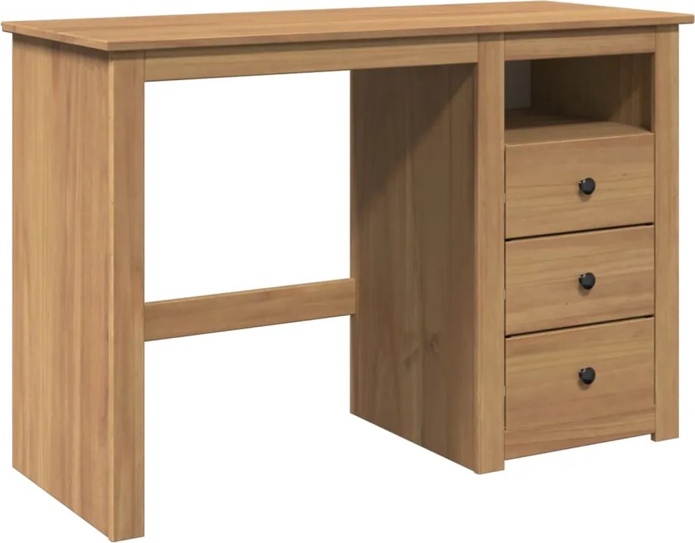 vidaXL Panama tömör fenyőfa íróasztal 112 x 45 x 75 cm