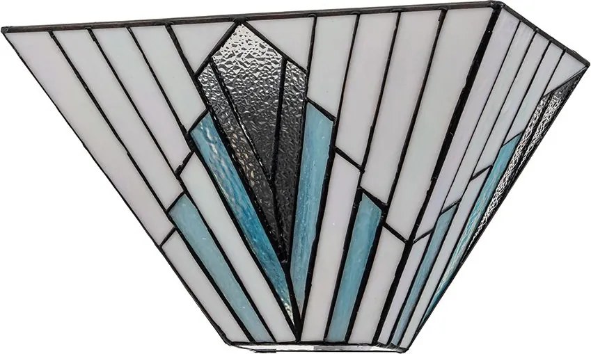 Elstead lighting klasszikus tiffany fali lámpa alderley barna sokszínű elstf-alderley-wu