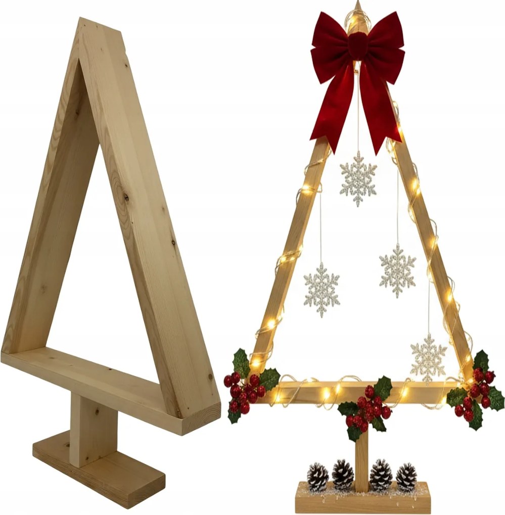 Karácsonyfa fa váz 85 cm XXL – karácsonyi kompozíciók alapja