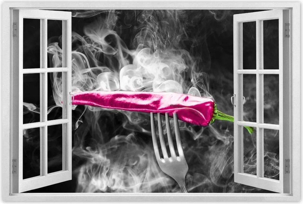 Poszterek 90x60 Rózsaszín paprika villa