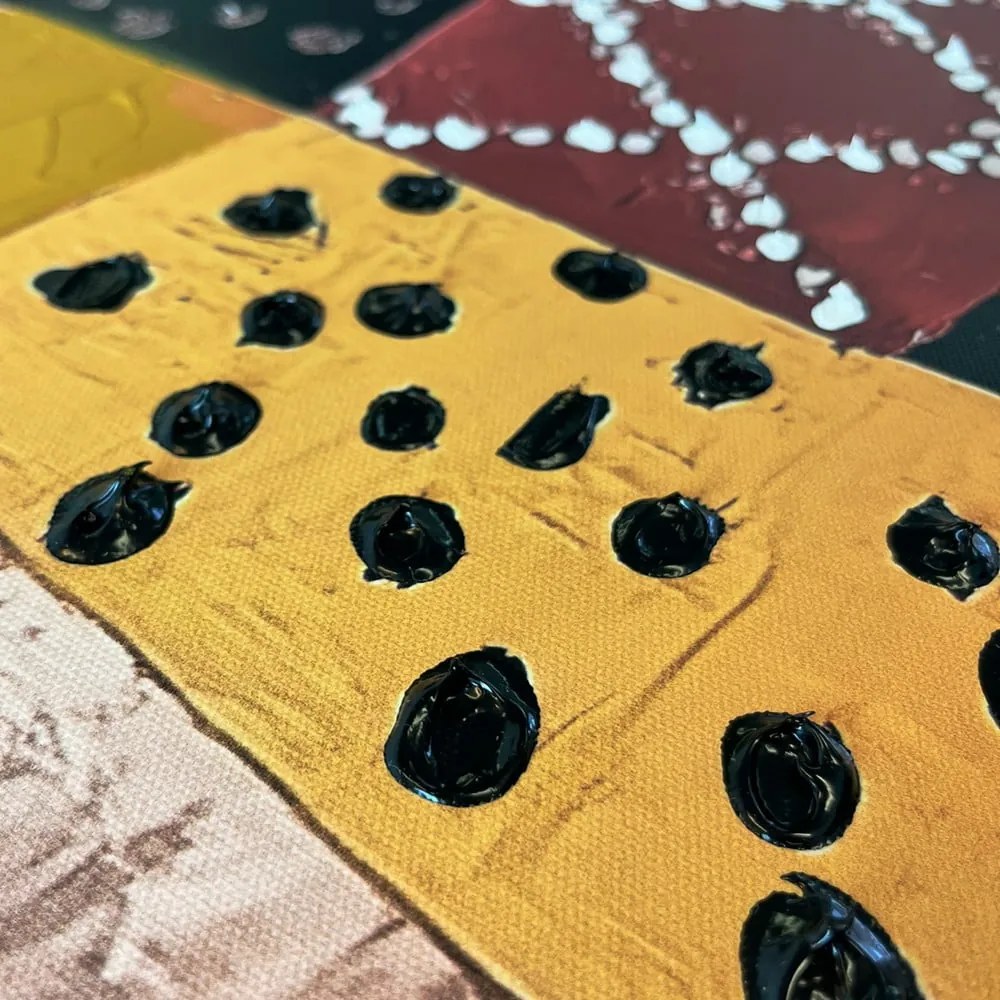 Kép kézzel festett részletekkel 70x100 cm Mae – Styler