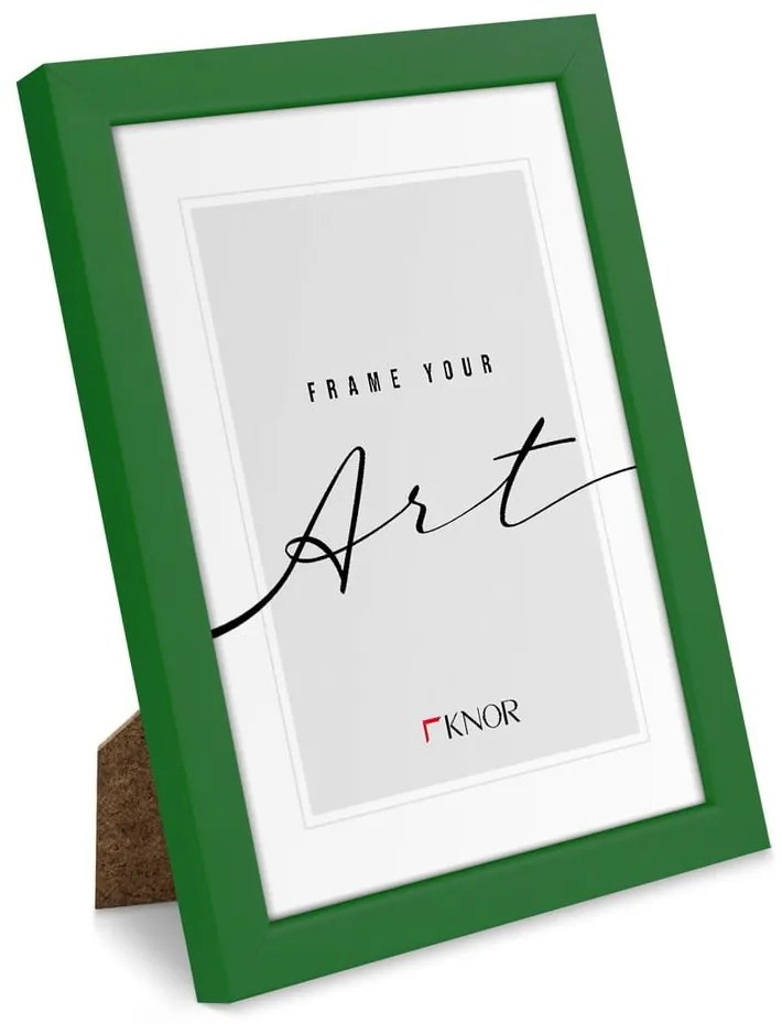 Zöld álló-fali képkeret 12x17 cm – knor