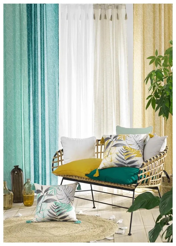 Bézs átlátszó függöny 140x240 cm Dalila – douceur d'intérieur