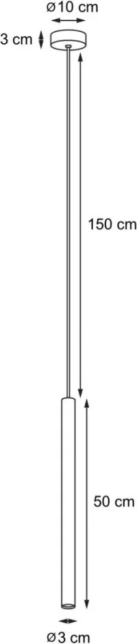 KASPA 11164101 ROLL Hengeres Függesztett Lámpa Fehér LED IP20