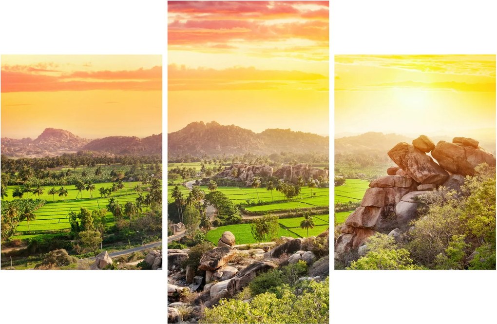 Kép a Hampi-völgyről Indiában (90x60 cm)