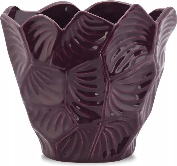Kerámia váza lila stílusos asztalra szép