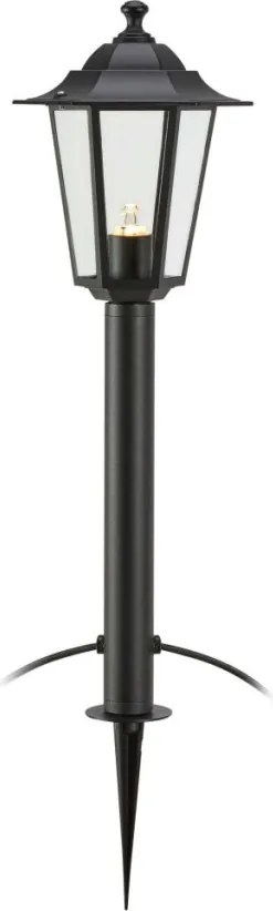 MARKSLÖJD 108643 Klasszikus Kültéri Állólámpa Fekete, Átlátszó LED IP44