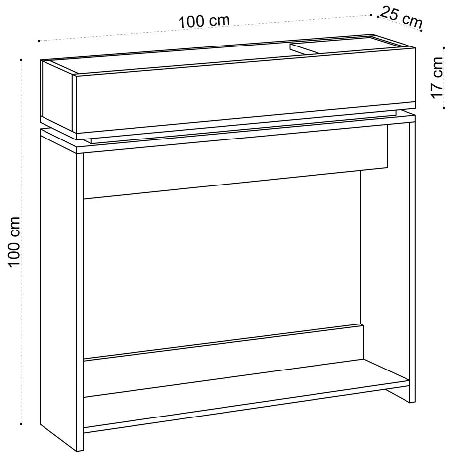 Dekoratív asztal Puppa Sapphire Oak