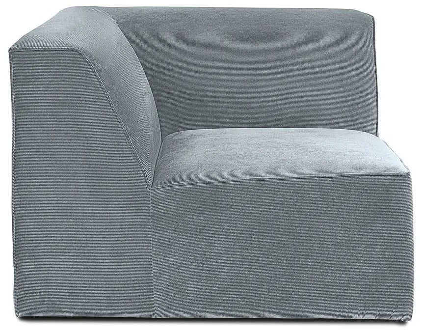 Szürke kordbársony kanapé modul (variálható) Sting – Scandic