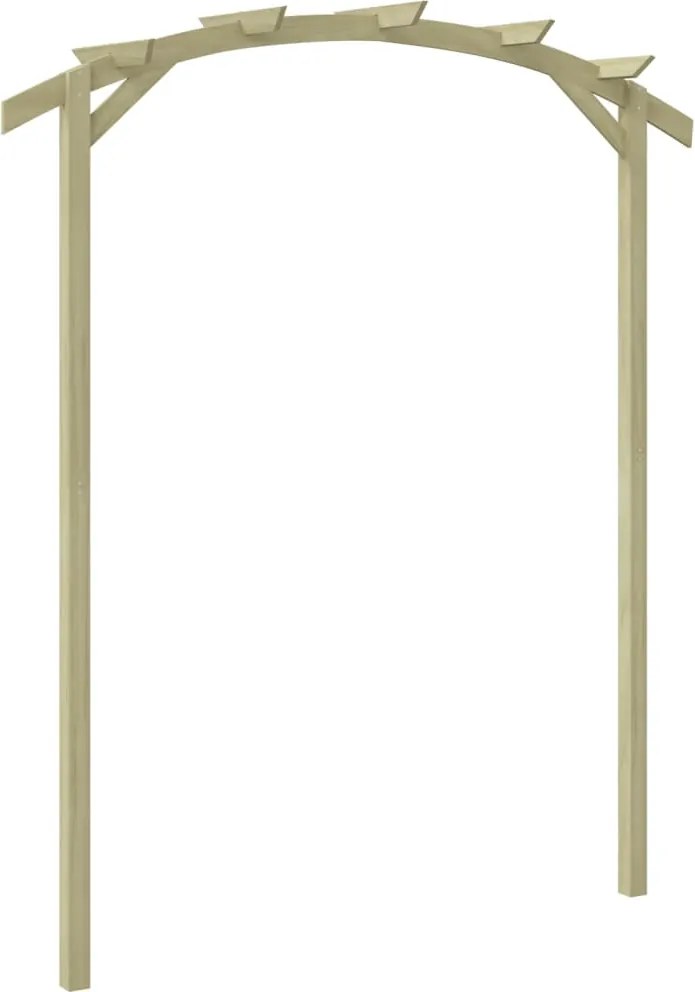 vidaXL kerti pergola impregnált fenyőfalécekből 180 x 210 x 40 cm
