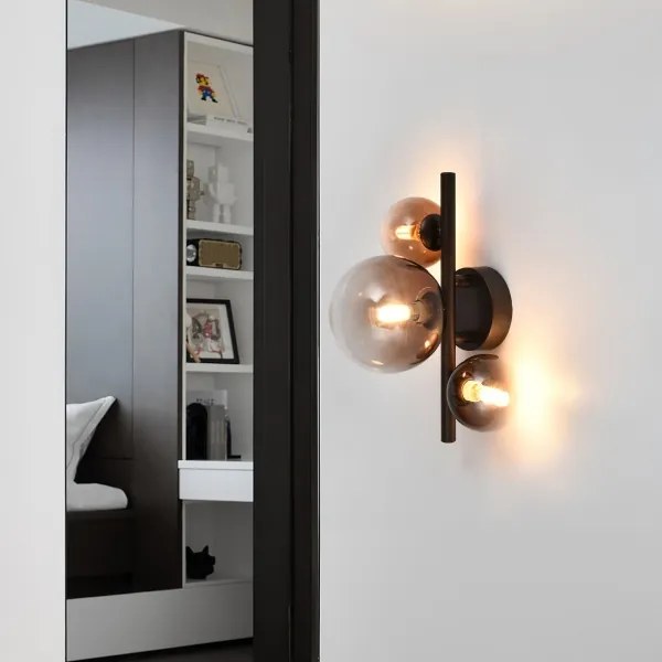 Brilagi - LED fali lámpa MILLA 3xG9/3W/230V barna/füstös barna