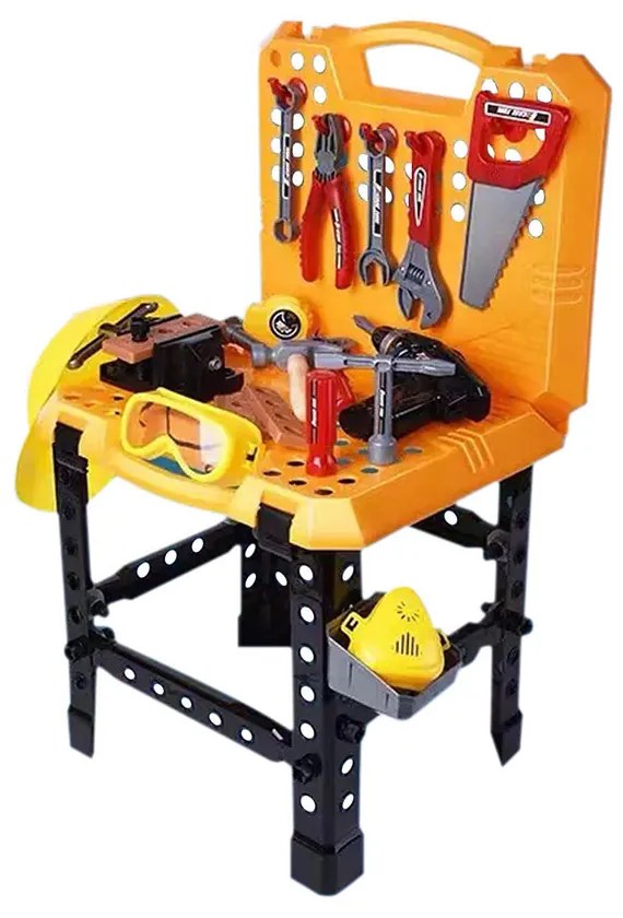 Játék szerszám asztal, 100 db-os