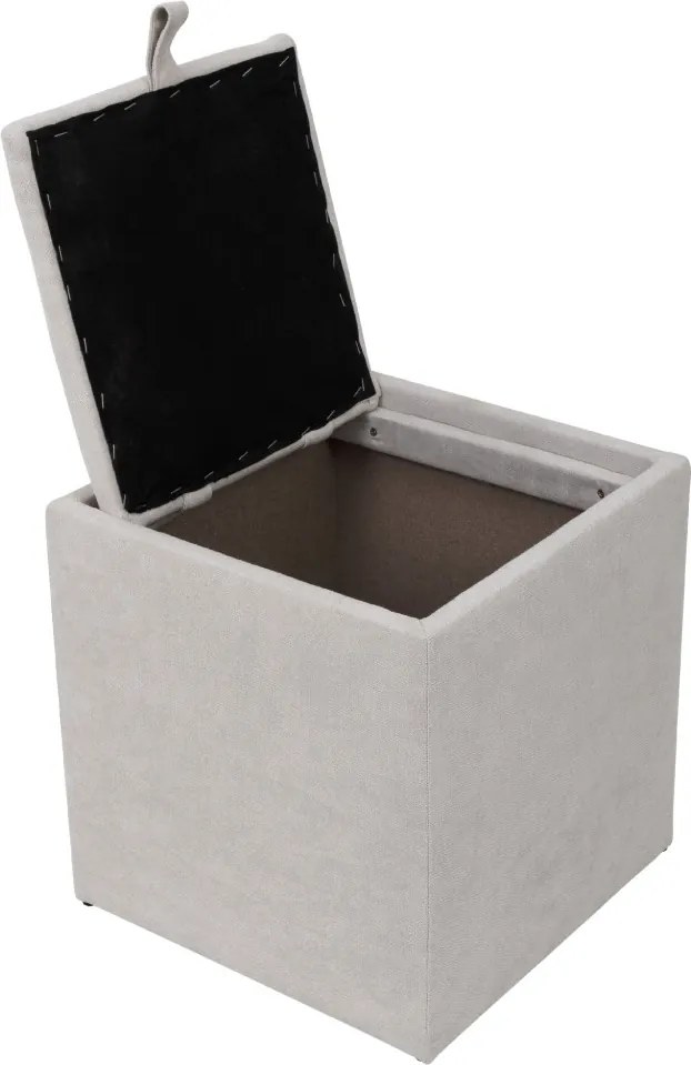 Box puff - K08 szövet - krém R