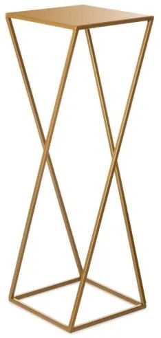 Virágállvány 70x24 cm arany színben