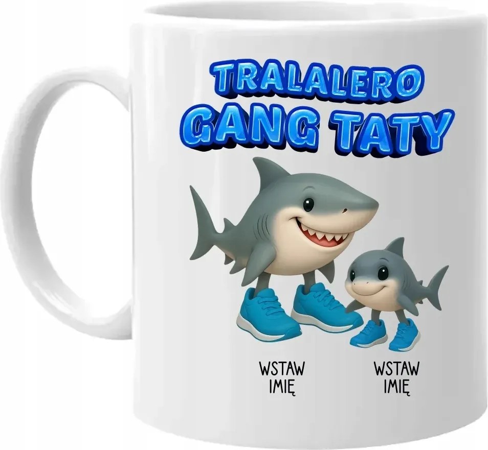 Tralalero apa bandája Egy Gyermekkel Italian brainrot Viral Tiktok Bögre