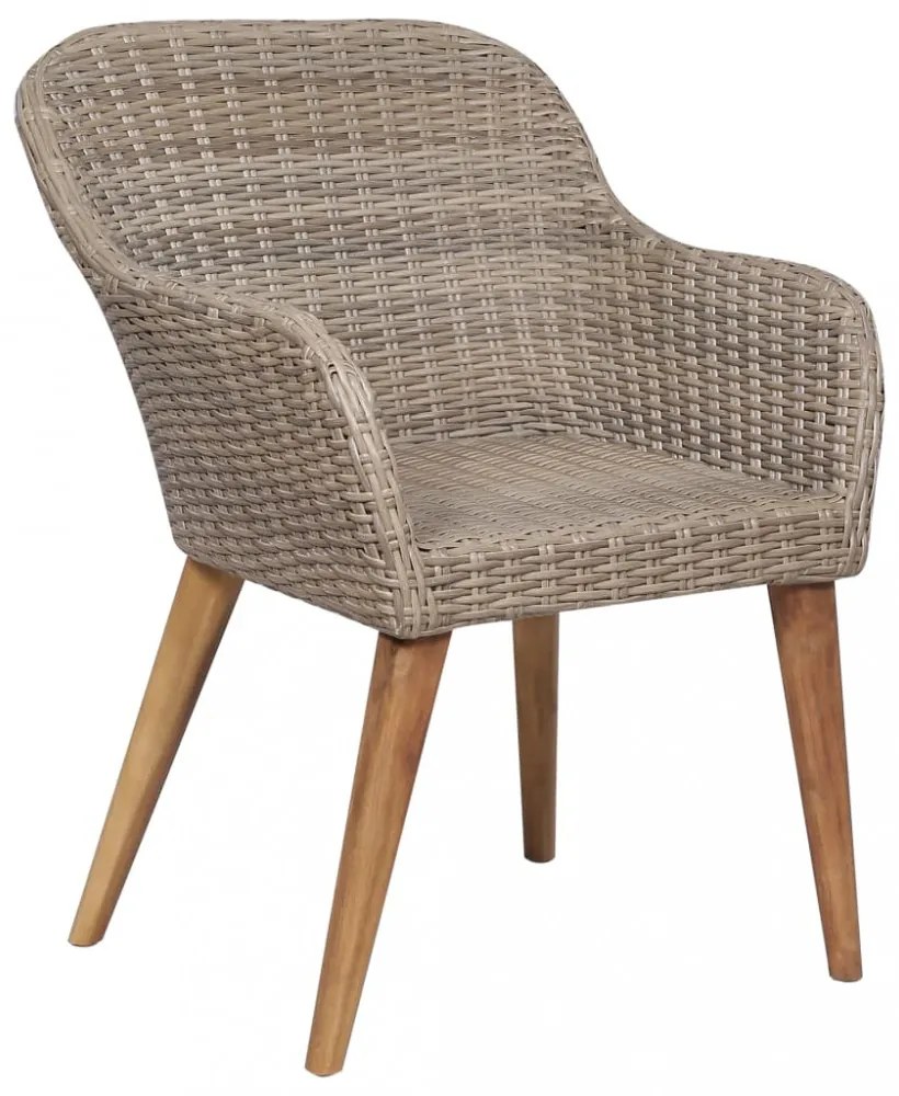 9 részes kültéri polyrattan étkezőgarnitúra párnákkal