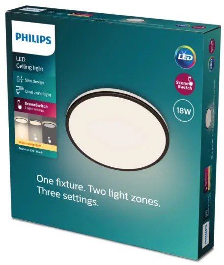 Philips- LED Dimmelhető mennyezeti lámpa OZZIET SCENE SWITCH LED/18W/230V 2700K