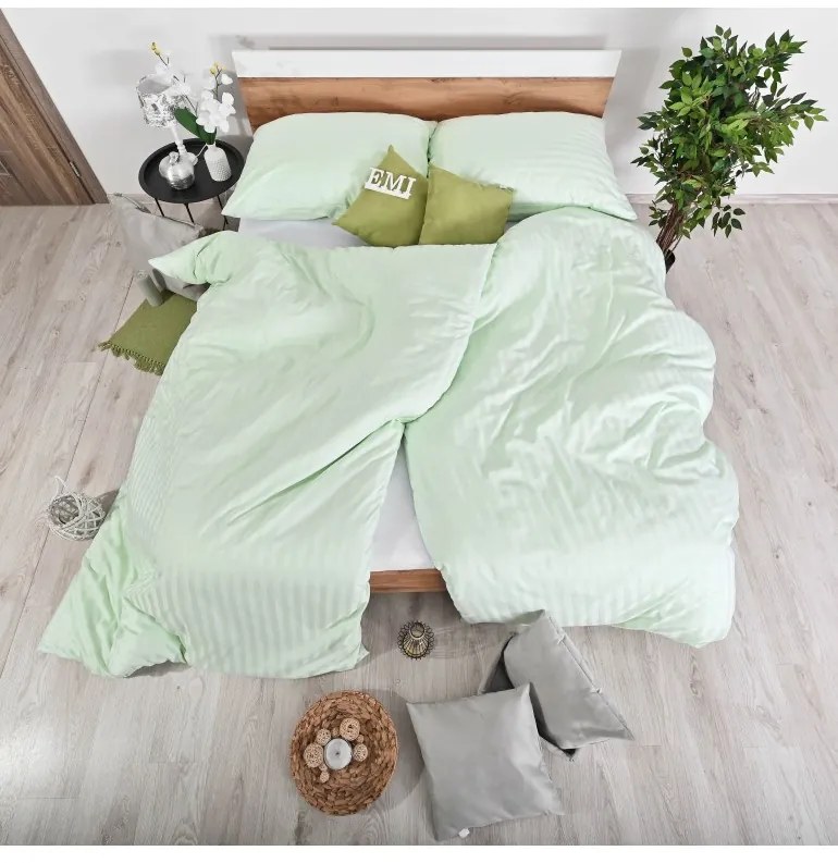 EMI zöld damaszt ágyneműhuzat, Nagy hengeres párnahuzat