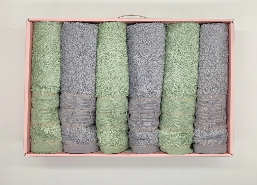 Bambusz törölköző 6 db 50x90