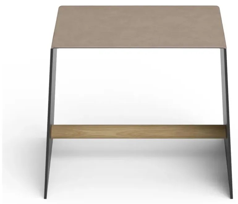 Szürkésbézs fém ülőke Bull – LIND DNA