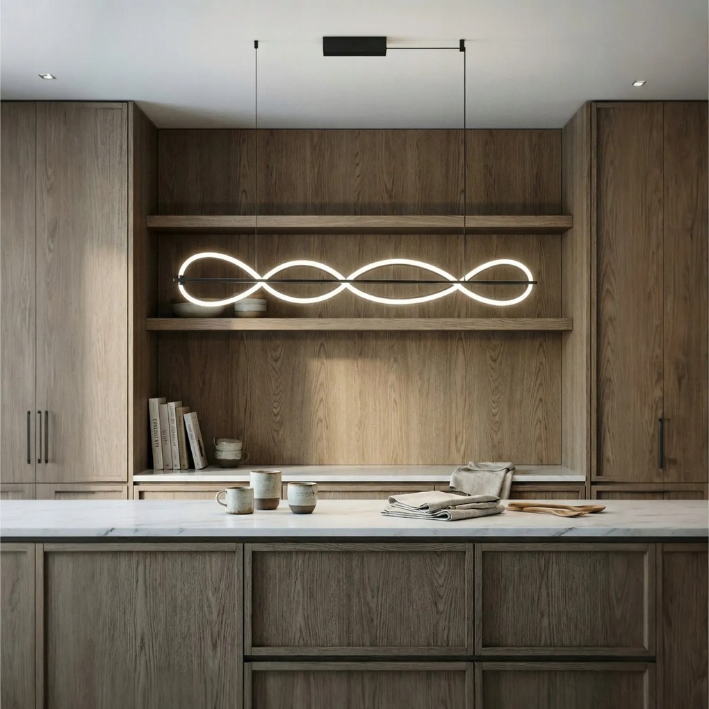 Mennyezeti lámpa fordított Dns kód formájában a sziget felett a konyhában Pescara 25W