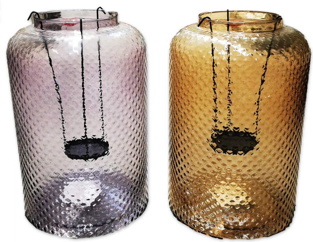 Gyertyatartó Üveg Virág Váza Dekoratív 29CM