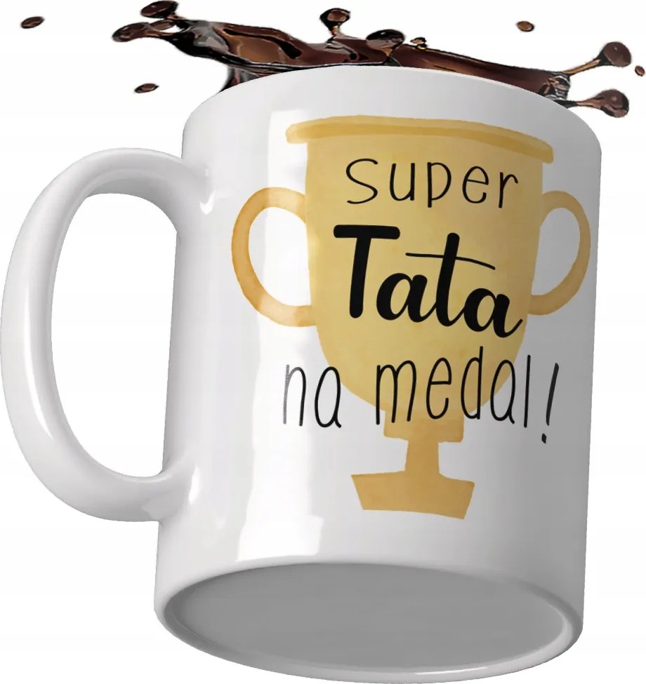 Apák napi ajándék szuper apa érem kupa tartós mintás bögre gyönyörű