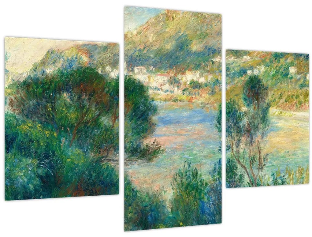 Kép - Auguste Renoir, View of Monte Carlo from Cap Martin, reprodukciók (90x60 cm)