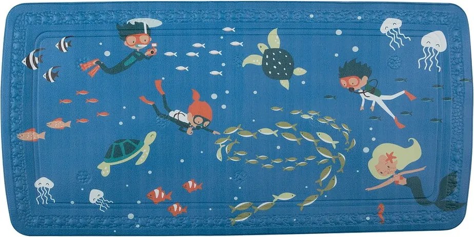 Gyerek csúszásgátló alátét fürdőkádba 36x71 cm Scuba Diver – Spirella