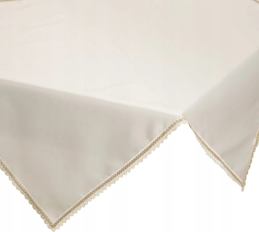 Abrosz dekoratív szalvéta Lace 85x85 krém, szélein csipkével