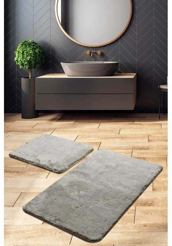 Colors of Oval Grey fürdőszobaszőnyeg 2 darabos szett