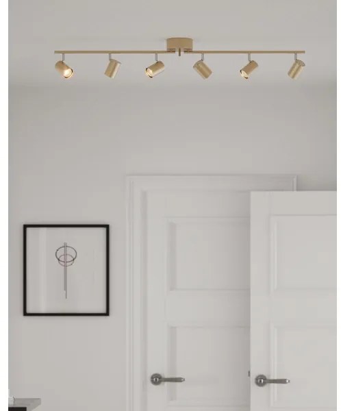 ByRydens 4202100-6501 - Spotlámpa CORRECT 6xGU10/7W/230V arany