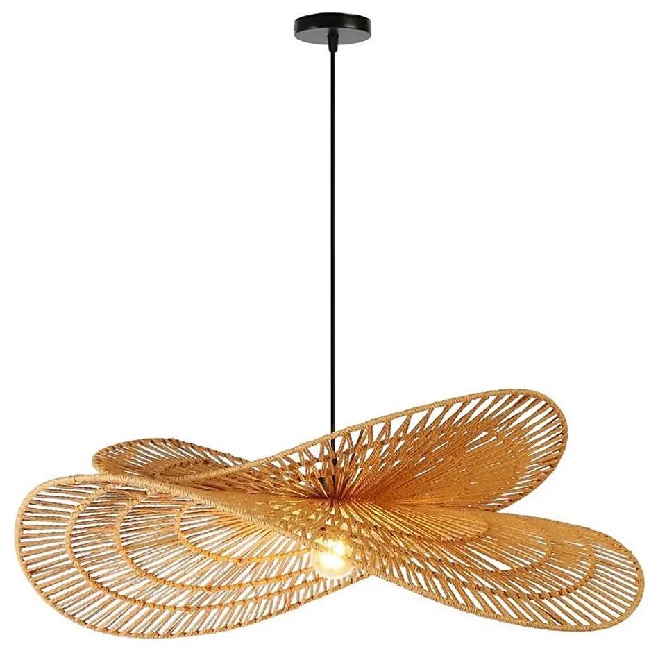Immax 08266L - Csillár zsinóron MARIPOSA 1xE27/40W/230V átm. 80 cm juta