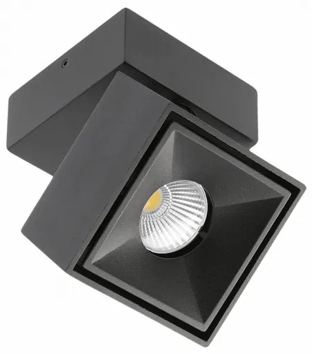 Lámpa Mennyezeti BIANCO 8W, 680lm, AC220-240V,50/60 Hz,Ra≥80,IP20,36°,2700/3300/4000K, kocka, fekete