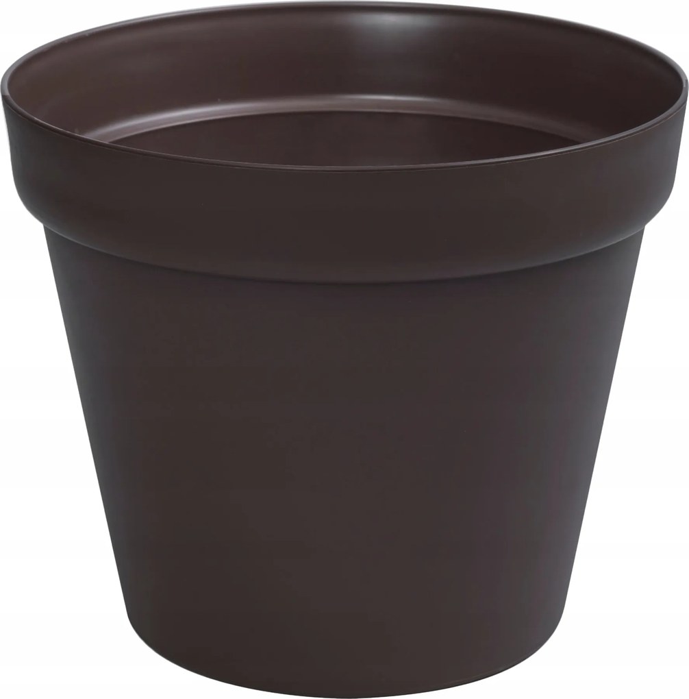 Kerti terasz virágtartó fedő Barna Nagy terasz Ø45 cm műanyag